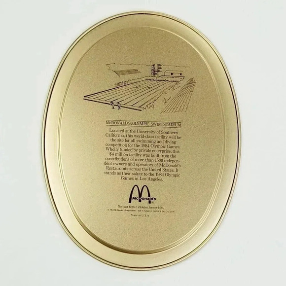McDonald's 1984 L.A. Olympics Games of the XXIII Olympiad Gymnastic VTG Tin Tray - Picture 3 of 7